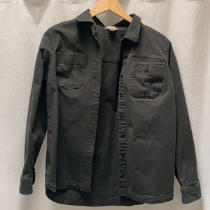 Duluth trading company canvas work shirt / chore coat / shacket